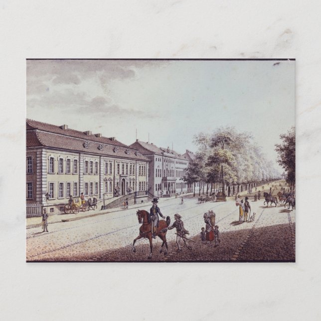 Postal Vista de la Ópera, Berlín (Anverso)