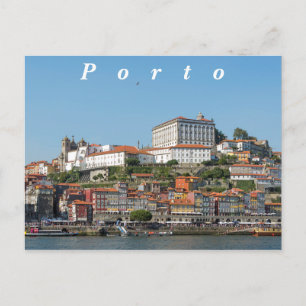 Postal Vista de la parte histórica de Oporto.