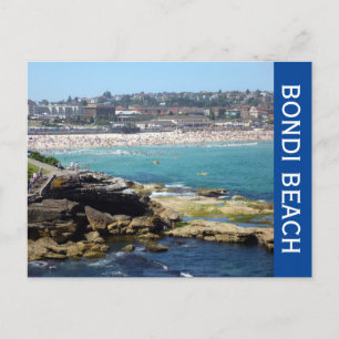 Postal vista de la playa bondi