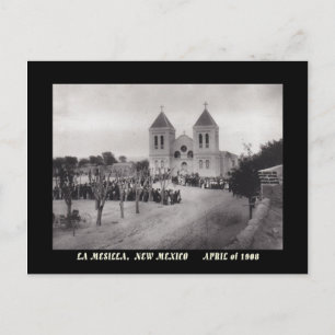 POSTAL VISTA DE LA PLAZA DE 1908, LA MESILLA, NUEVA TARJE