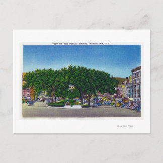 Postal Vista de la plaza pública #2
