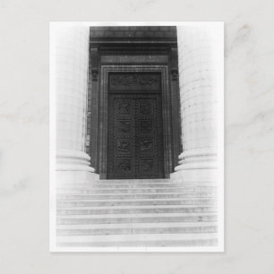Postal Vista de la puerta de La Madeleine