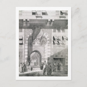 Postal Vista de la puerta de Okal Kaid-Bey, desde 'Monume