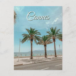Postal Vista de la Riviera Francesa en Cannes Francia Pos