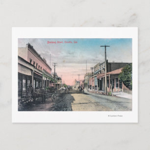 Postal Vista de la Sección de Negocios con Transporte de 