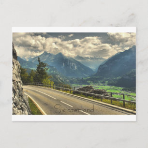Postal Vista De La Suiza Meiringen Y Los Alpes Suizos