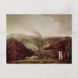 Postal Vista de la tarde de Coalbrookdale, 1777