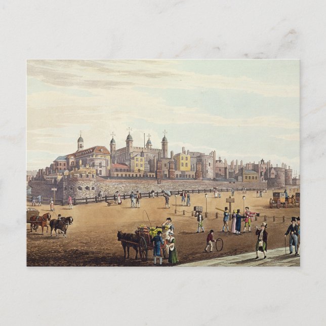 Postal Vista de la Torre de Londres (Anverso)