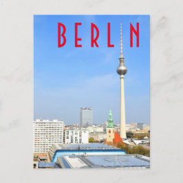 Postal Vista de la Torre de Televisión en Berlín, Alemani
