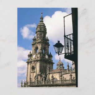 Postal Vista de la Torre del Reloj en la esquina de