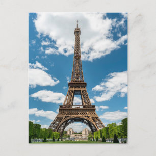 Postal Vista de la Torre Eiffel desde el Parque Público C