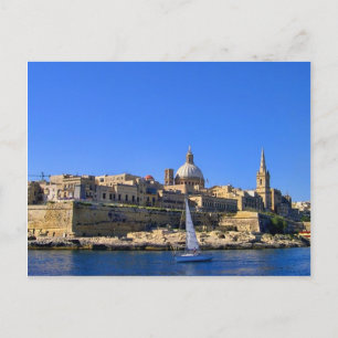 Postal Vista de La Valeta, Malta