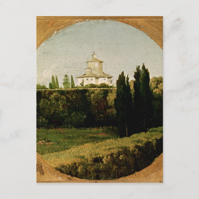 Postal Vista de la Villa Medici, Roma (Anverso)