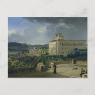 Postal Vista de la Villa Medici, Roma, 1813