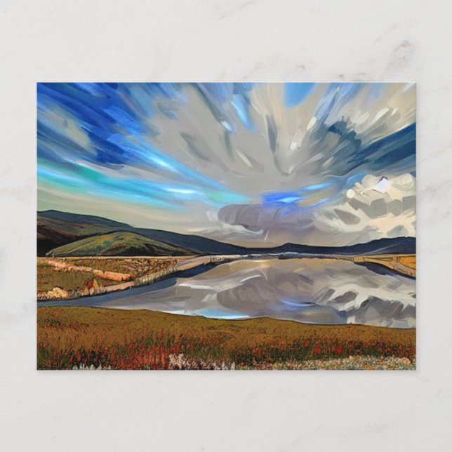 POSTAL VISTA DE LAGO (Anverso)