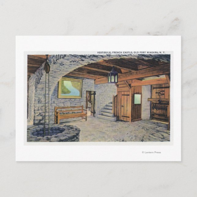 Postal Vista de las banderas estadounidense, británica y  (Anverso)