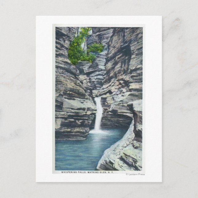 Postal Vista de las cataratas de Whispering (Anverso)