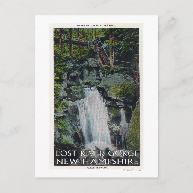 Postal Vista de las Cataratas del Paraíso (Anverso)