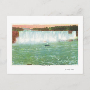 Postal Vista de las cataratas estadounidenses
