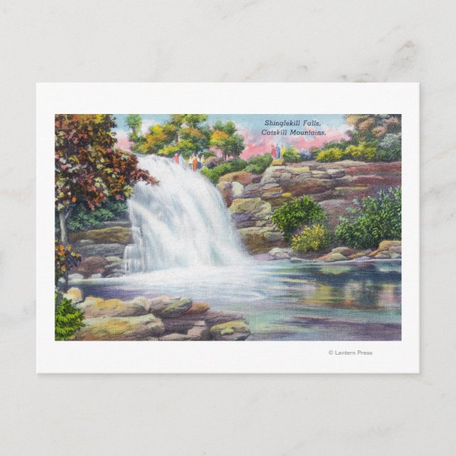Postal Vista de las cataratas Shinglekill (Anverso)