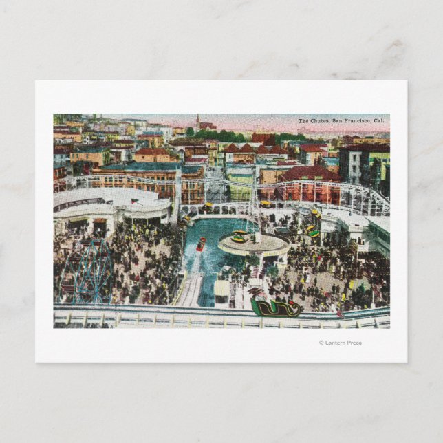 Postal Vista de las Chutes desde arriba # 2 (Anverso)