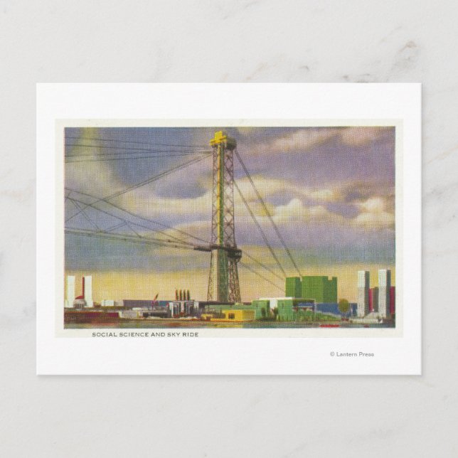 Postal Vista de las ciencias sociales y el paseo en el ci (Anverso)