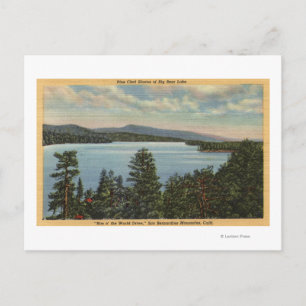 Postal Vista de las orillas de Pine Clad del lago