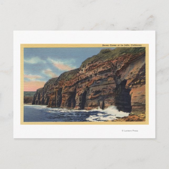 Postal Vista de las Siete Cuevas (Anverso)