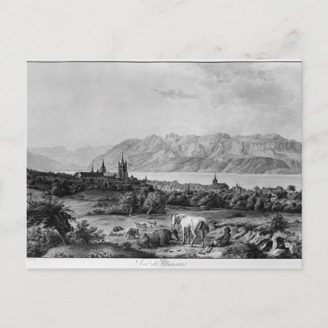 Postal Vista de Lausana (Anverso)