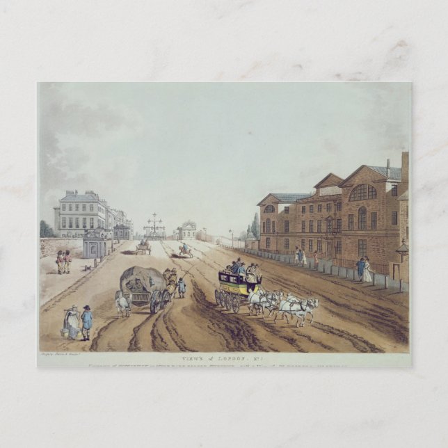 Postal Vista de Londres, 1797 (Anverso)