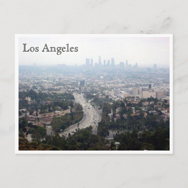 Postal vista de los ángeles (Anverso)