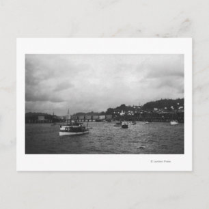 Postal Vista de los buques en la XV Regata Anual