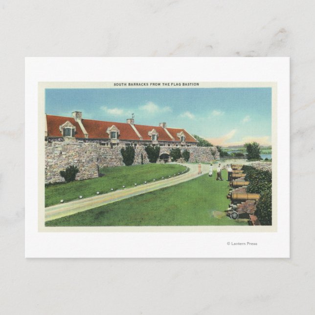 Postal Vista de los cuarteles del sur desde la bandera (Anverso)