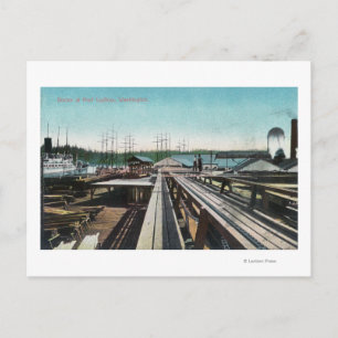 Postal Vista de los Docks Port LudlowPort Ludlow, WA