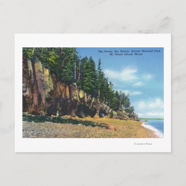 Postal Vista de los hornos en el Bar Harbour (Anverso)