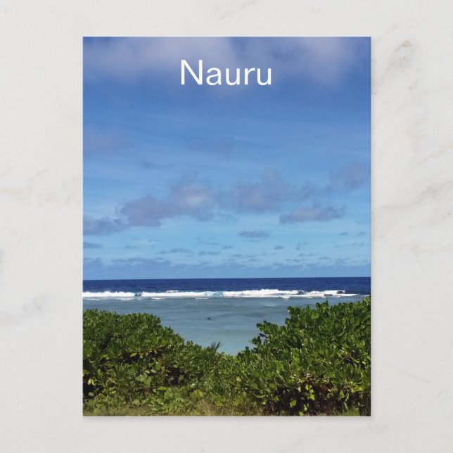 Postal vista de los océanos de nauru (Anverso)