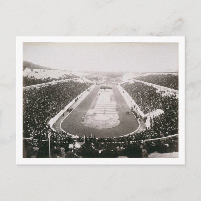 Postal Vista de los primeros Juegos Olímpicos oficiales e (Anverso)