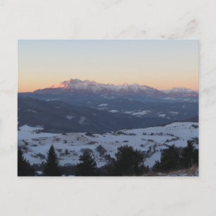 Postal Vista de los Tatras desde Pieniny
