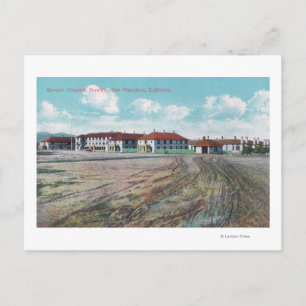 Postal Vista de los terrenos del Hospital General, Presid