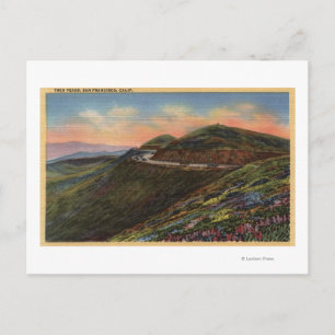 Postal Vista de los Twin Peaks y la autopista