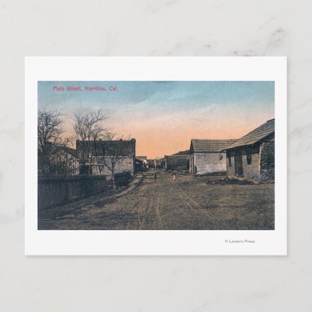 Postal Vista de Main StreetHornitos, CA (Anverso)
