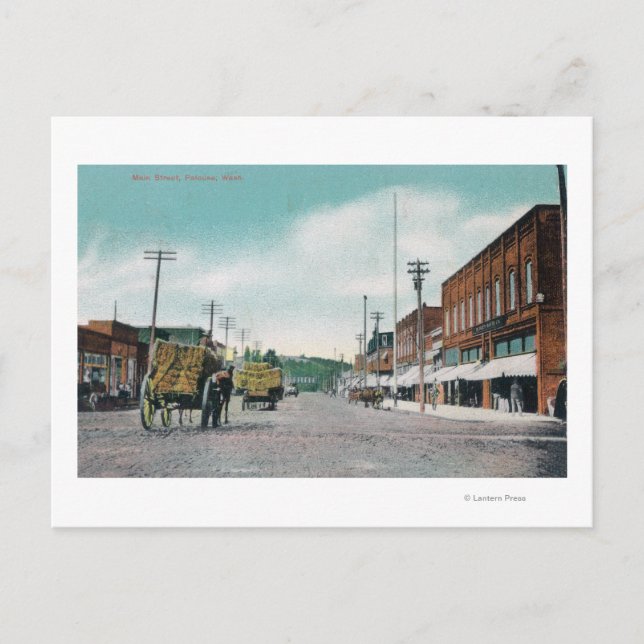 Postal Vista de Main StreetPalouse, WA (Anverso)