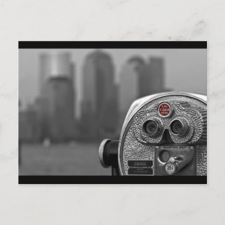 Postal Vista de Manhattan en blanco y negro