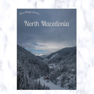 Postal Vista de Mavrovo Norte de Macedonia