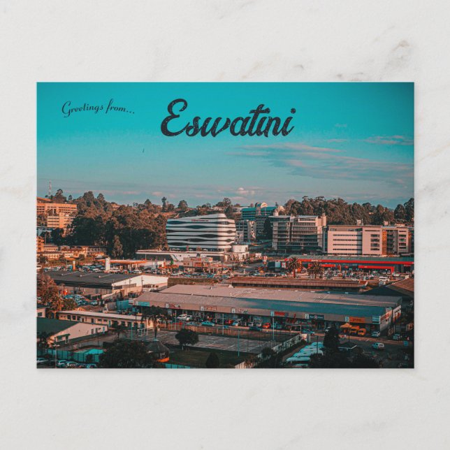 Postal Vista de Mbabane Eswatini (Anverso)