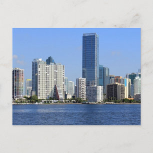 Postal Vista de Miami Skyline