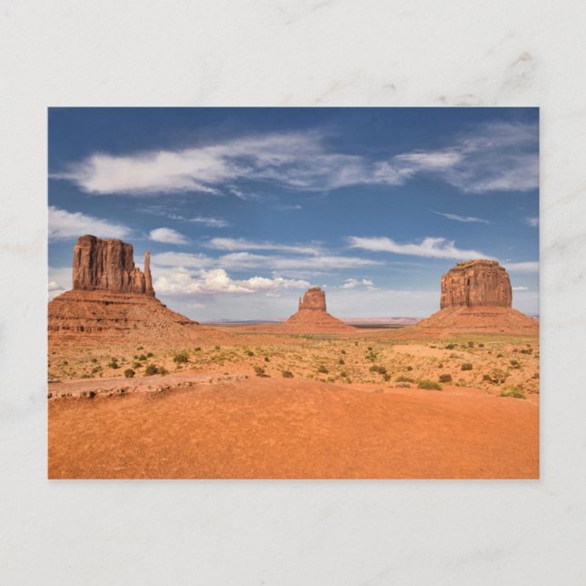 Postal Vista de Mittens, Valle del Monumento (Anverso)