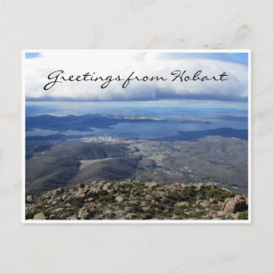 Postal vista de montaje de hobart