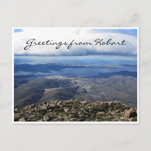 Postal vista de montaje de hobart (Anverso)