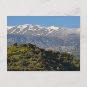 Postal Vista de montaña de primavera